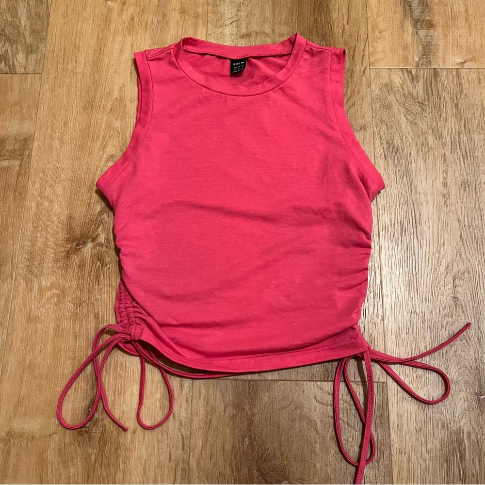 Hilary Duff Lizzie McGuire Inspired Y2K Cute Cropped Top Women Size XS Hot Pink